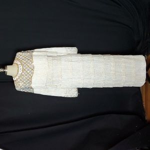 Fringe covered handmade costume dress, S/M, long sleeves, group costume